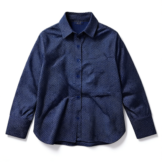 [799]MM  ¡¾Promotional Price¡¿Fine Checkered Print Women's 2025 Spring New Arrival Stylish Long-Sleeve Shirt Loose-Fitting Base Layer Top