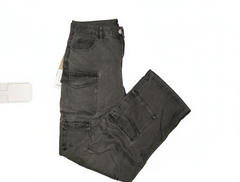 [120]GN  [Three Pleats Multiple Pockets] Cleanfit American Straight-Fit Casual Loose Unisex Work Pants