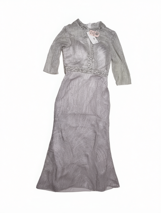 [706]GN   New Silver-Gray Long-Length Mermaid Evening Gown for Women - High-End Hostess Dress for Annual Party