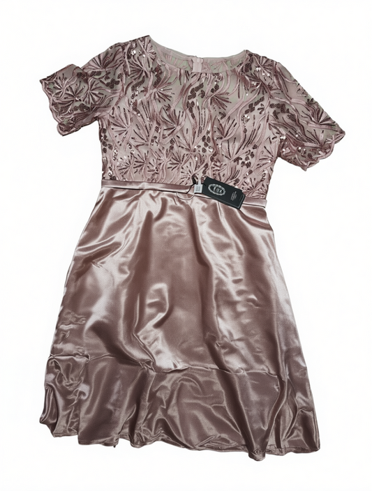 [443]GN  ¡¾Promotional Price¡¿Pink High-End Evening Gown for Petite Young Mothers - Elegant Wedding Dress Suitable for Daily Wear