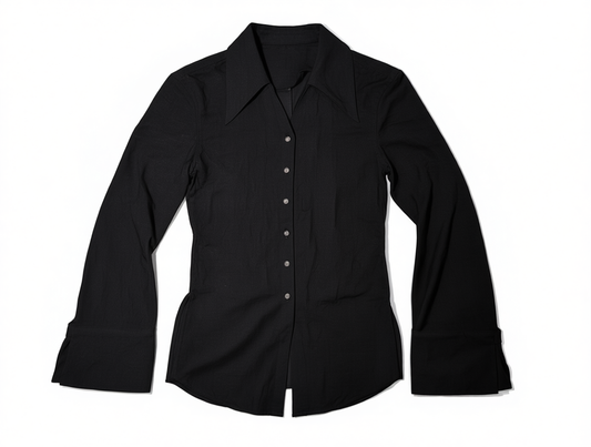 [221]GM   Wuyi Huanxiang x Chen Taitai CHENTAITAI Long Sleeve Tailored Fit Point Collar Shirt