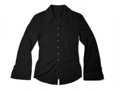 [221]GM   Wuyi Huanxiang x Chen Taitai CHENTAITAI Long Sleeve Tailored Fit Point Collar Shirt