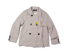 [130]GM   Women's Short Trench Coat 2025 Spring New Arrival Slimming Korean Style Versatile Petite Spring and Autumn Coat Preppy Style