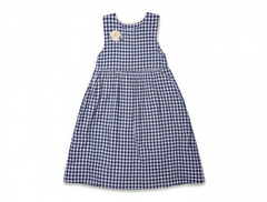 [884]GN  Plus Size Women's 2025 Spring Forest Style Ruffled Sleeve Dress + Layered Checkered Blouse Dress Stylish Set