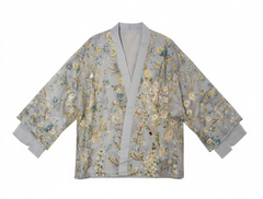 [283]NM Guoguo Jia Emerald Shadow Flower Branches New Chinese Style Embroidered Jacquard Jacket Women's Spring New Fashion Elegant Top