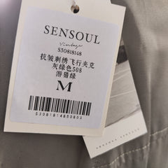 [222]G    Sansu Vintage Safari Series Wrinkle-Resistant Structured Jacket Coat for Women Spring Flight Jacket
