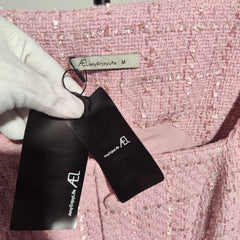 [396]G   AEL Original Custom Vintage French Puffed Sleeve Square Neck Dress Women's Wool 2025 Spring New Arrival Short Dress