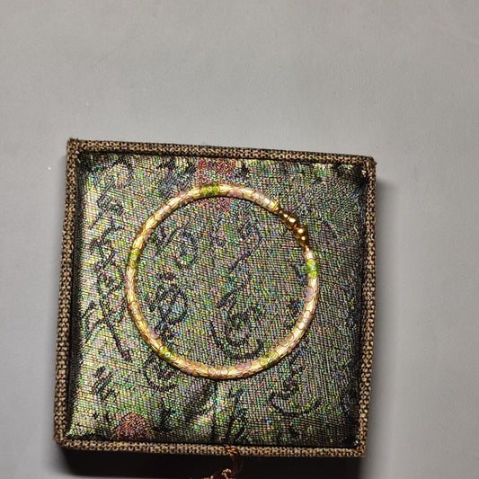 [082]GM    Cherry Blossom - Peering from the Window, Handcrafted Bracelet in New Chinese Style, Vintage and Refined, Perfect for Gifting