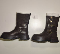 [489]M  [Promotional Price] Daphne Mellard Martin Boots for Women 2025 Spring/Autumn New Thick Sole Knight Boots Western Short Boots Denim Boots