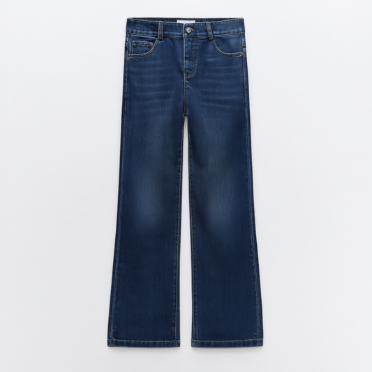 [695]NM   90s Retro Mid-Rise Wide Leg Slim Leg Jeans Straight-Leg Pants