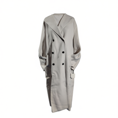 [297]GM   Cashmere Double-Breasted Handmade Double-Faced Wool Coat for Women, Small Stature, Overcoat