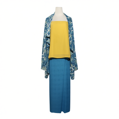 [032]G    Zhi Zao Si [Coconut Breeze Forest] Island Resort Outfit, Guofeng Famen Temple Shawl, Camisole, Song Dun Plunderneck Dress, One-Piece Song Xuan Skirt