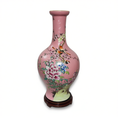 [822]G    [Online Exclusive Offer] Imperial Kiln Hand-Painted Vase, Jingdezhen Ceramic Decorative Piece, Chinese Style Living Room Flower Arrangement Gift