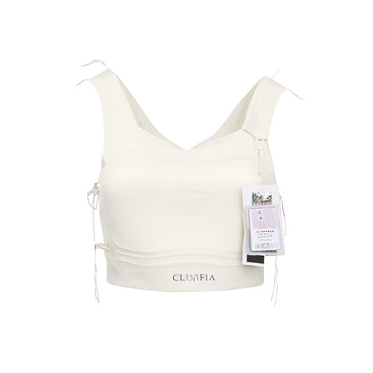 [543]GG    summer breathable ultra-thin seamless light-bondage bra that makes large chests look smaller, paper-thin camisole bandeau for female students