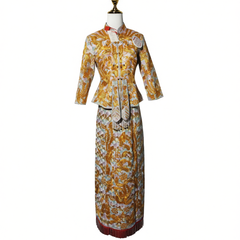 [827]GG   Elaborate Dragon and Phoenix Wedding Dress, Bridal Wear, Bride's Wedding Attire