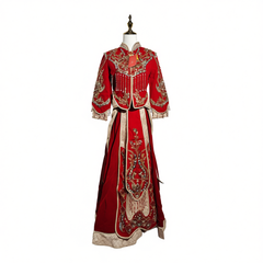 [551]NN Chinese Bridal Xiuhe Wedding Dress for Petite and Plus-Size Brides