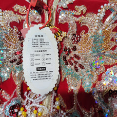 [807]GG   New Style Bride Wedding Dress, New Chinese-Style High-End Velvet Xiuhe Dress for Petite Brides