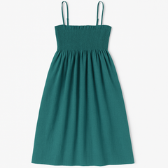 [255]MS Women's 2025 Summer New Arrival V-Neck Strapless Dress with Waist-Tightening for Beach Vacation French Style Long Dress