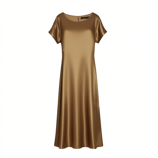 [191] [Mad Sale Price] Luoyi High-End Lurex Full-Skirt Dress for Women 2025 Summer New Elegant Square Neck Ruffle Midi Dress 10500