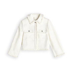 [181]G   Wuuus [Cus [Sunset Vacation] Small Xiaoxiang style elegant pearl jacket suit women's knitted shorts two-piece temperament