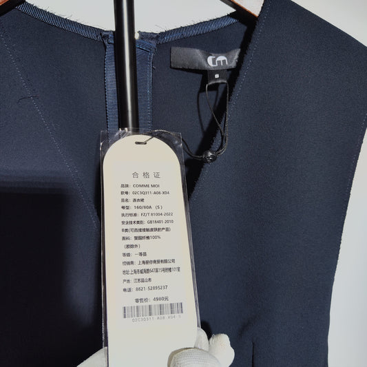 [853]M  [Party Price of Carnival ] COMME MOI LüYAN designer spring and summer dress comfortable fragmented contrasting sleeveless dress