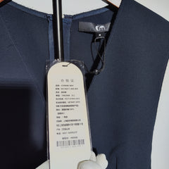 [853]M  [Party Price of Carnival ] COMME MOI LüYAN designer spring and summer dress comfortable fragmented contrasting sleeveless dress
