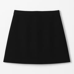 [268]MS Women's Plus Size Wool Short Skirt for Petite, Pants Skirt Hiding Hips, A-Line Slimming Bodycon Skirt, Short-Length Autumn and Winter