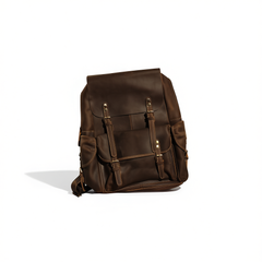 [031]GG    Handmade Vintage Men's Backpack Real Leather Outdoor Travel Bag Men's Versatile Friesian Leather Bag Laptop Bag