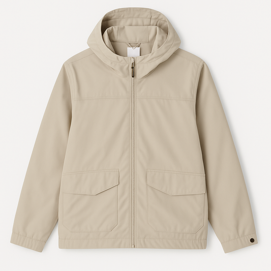 [271]MS U Home Women's Casual Hooded Jacket 2025 New Year Red Spring/Autumn Durable Windproof Waterproof Mountain Climbing Jacket