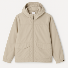 [271]MS U Home Women's Casual Hooded Jacket 2025 New Year Red Spring/Autumn Durable Windproof Waterproof Mountain Climbing Jacket