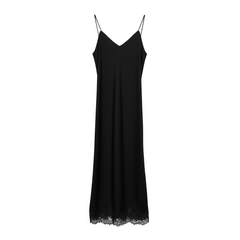 [969]GG    6A Grade 25MM Silk Elastic Heavy Crepe Cami Dress