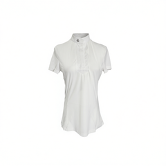 [815]G   HL Spring/Summer Adult Women's Equestrian Wear Short-Sleeve T-Shirt, Quick-Dry Mesh Breathable Show Shirt with Stand Collar