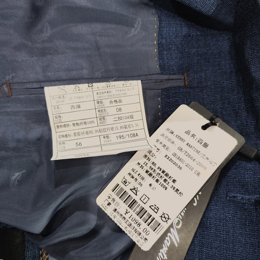 [223] [Carnival Price] Light Blue Thin Casual Blazer for Spring and Autumn 2025, Slim-Fit Men's Fashion Business Jacket
