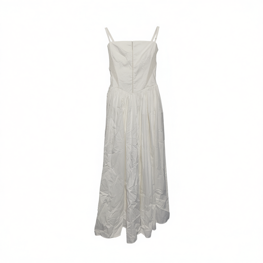 [901]NM  French Style Slimming Sweet Waist-Cinching Tube Top Dress with Straps
