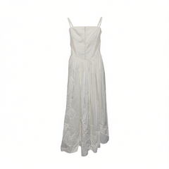 [901]NM  French Style Slimming Sweet Waist-Cinching Tube Top Dress with Straps