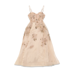 [188]G   Z House Light Luxury Haute Couture  Black Hydrangea Spaghetti Strap Fairy Midi Dress
