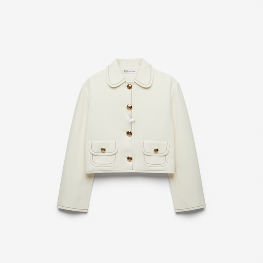 [851]GG     Urban Chic Fashion Set: Peter Pan Collar Jacket