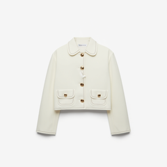 [851]GG     Urban Chic Fashion Set: Peter Pan Collar Jacket