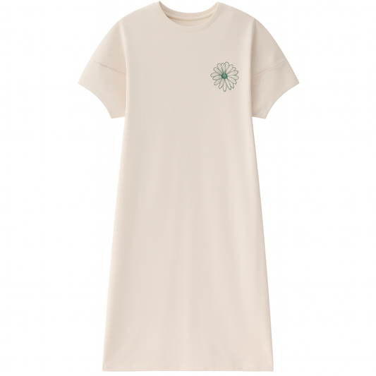 [284]MS MARDI MODA Official Design 100% Cotton Elegant Casual Cocoon-Style Women's Dress 2025 Spring/Summer New Collection Dress