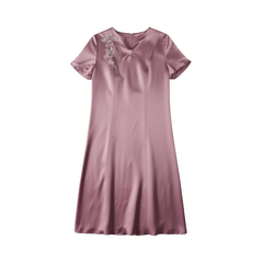 [283] Laide Ruo "Purple Iris" Mother of the Bride Wedding Dress Qipao 2025 New Style Noble Young Mother-in-Law Wedding Gown
