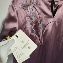 [283] Laide Ruo "Purple Iris" Mother of the Bride Wedding Dress Qipao 2025 New Style Noble Young Mother-in-Law Wedding Gown