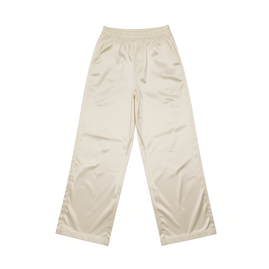 [422]NM  Solid Color Premium Loose Wide-Leg Pants for Women, New Arrival, Slimming Commuter Style, Designed with High Waist and Drapey Straight Fit for Casual Wear
