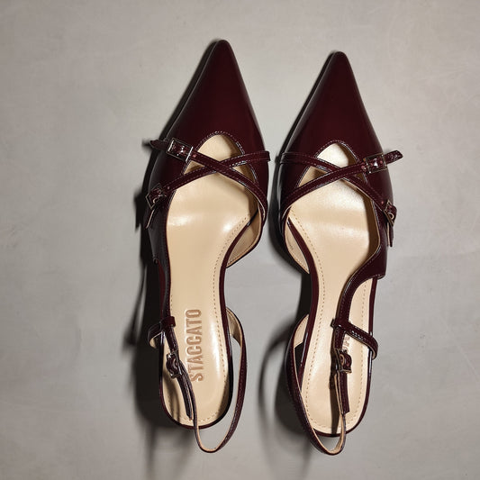 [046]GM   New Grace Cream French High Heel Closed-Toe Sandals S6681CH4