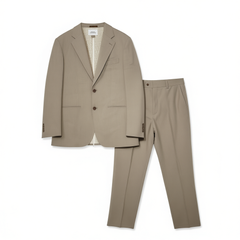 [281]G    Guymonux Men's Business Casual Suit Blazer, Premium Formal Wear, Champagne, Groom Wedding Tuxedo