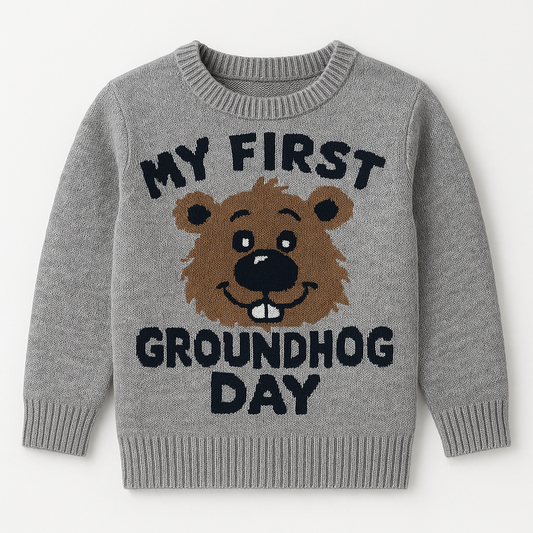 [295]GS   [Promotional Price] Women's Fall/Winter New Arrivals Slouchy Hoodie with Bear Pattern, Loose Fit Designer-Style Thick Base Layer Knitted Sweater