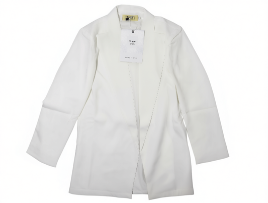 [542]GN  Summer Lightweight Women's Korean Style Loose Casual Mid-Length Elegance Plus Size Chiffon Top Blazer