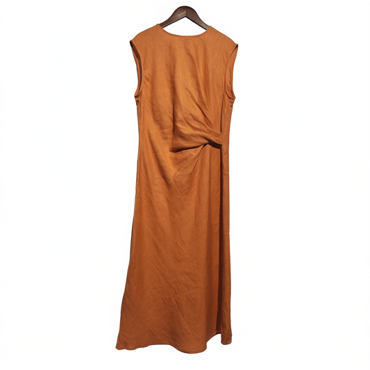 [687] Longxier Summer French Style Slimming Tie-Sleeveless Dress High-Waisted Ruffle Design Long Skirt T484