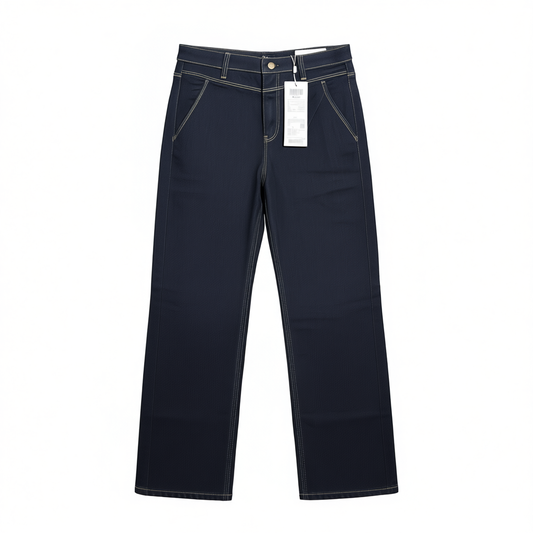 [186]G    [Summer Best Seller] ONLY  Fashion Curved-Jegging Comfortable Breathable Banana Wide-Leg White Jeans