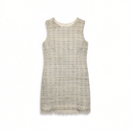 [369]NM  Spring Small Spring Women's Sleeveless Small Fragrant Tweed Slim Suit Dress Short Commuter Suit Skirt