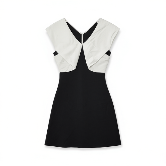 [717]NM  Women's Summer 2025 New Commuter Dress Unique Butterfly Collar Dress 1E7R4H040